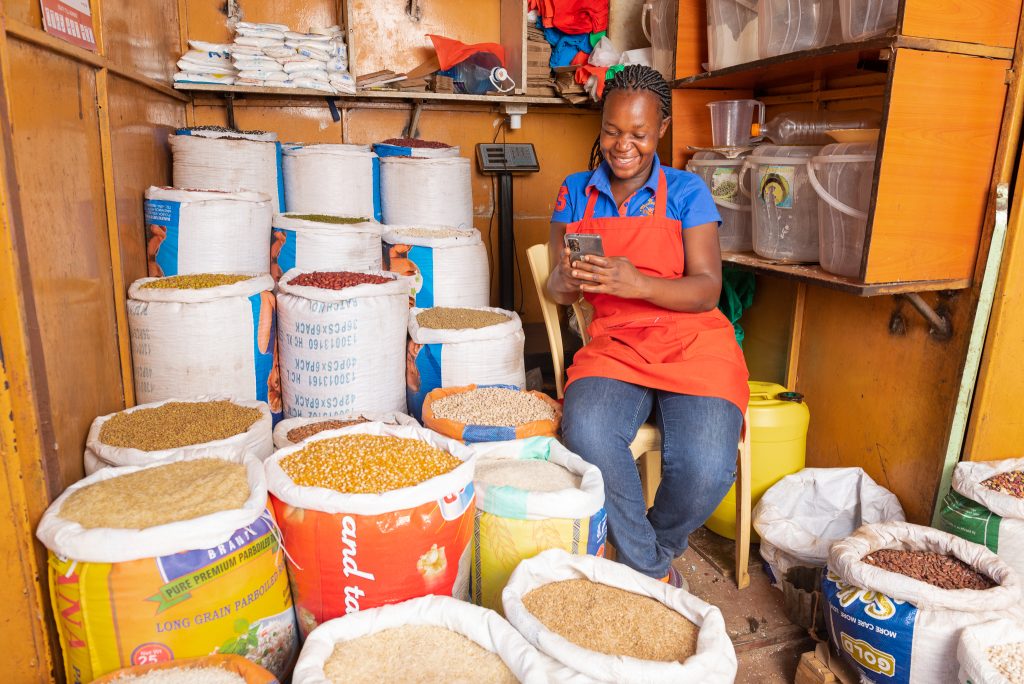 Supporting last mile agriprenuers using AIS KilImo mobile app. Photo Credit @africainstore